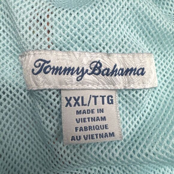 Tommy Bahama Swim Trunks Mesh Lined Pockets Mens XXL Orange Geometric Print - Picture 5 of 13